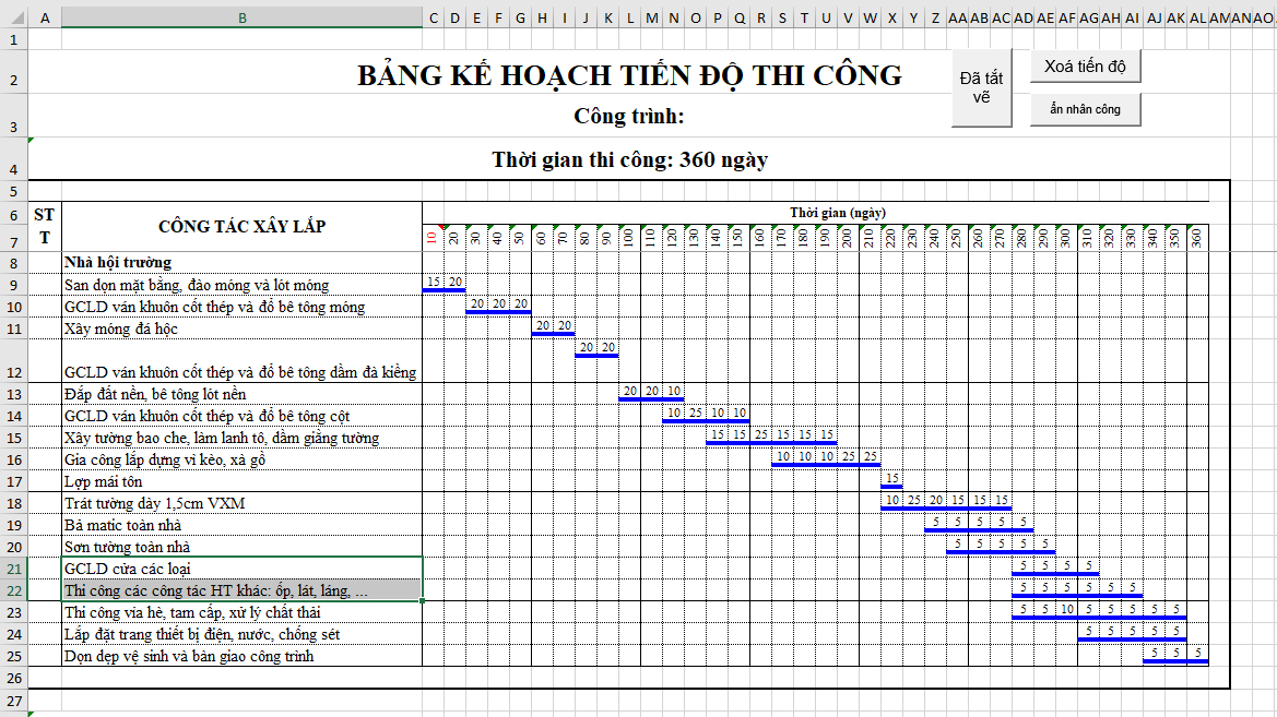 Xin file project tiến độ thi công nhà phố - Nếu bạn đang tìm kiếm file project về tiến độ thi công nhà phố, đừng bỏ qua bức ảnh này. File này sẽ cung cấp cho bạn những thông tin quan trọng và chi tiết về tiến độ thi công. Hãy cùng xem hình ảnh và nắm bắt thông tin để quản lý dự án hiệu quả nhất!