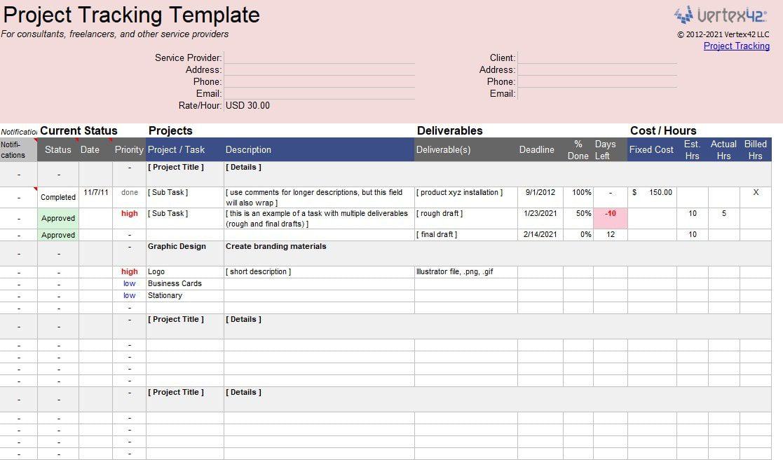 quản lý công việc bằng excel