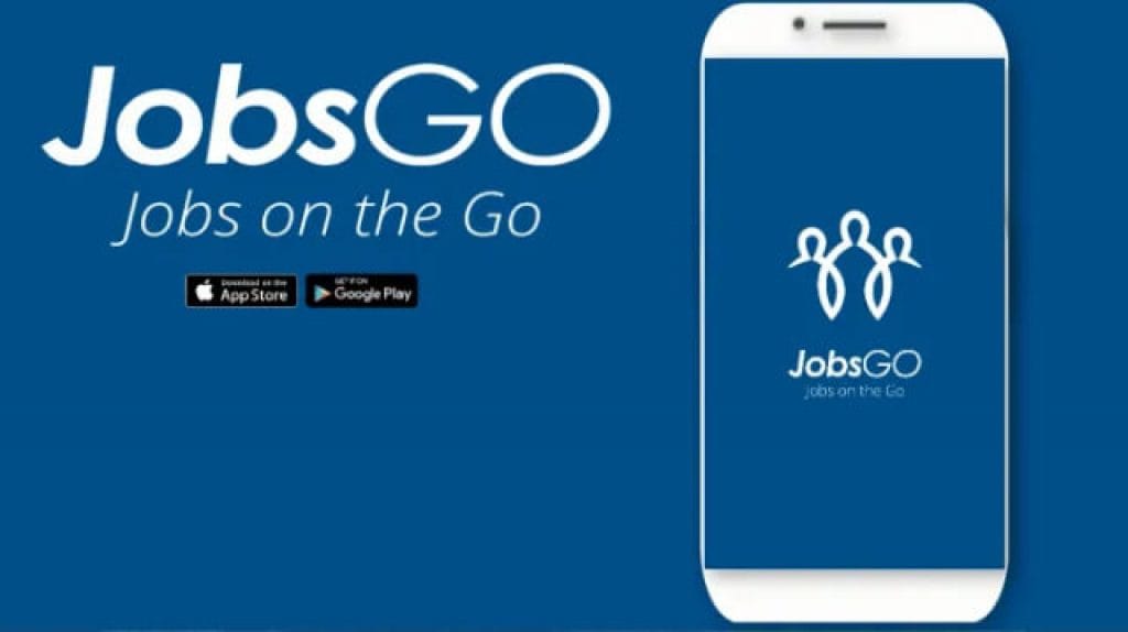 Trang trang web tuyển chọn dụng Jobsgo tương hỗ bên trên cả iOS và Android