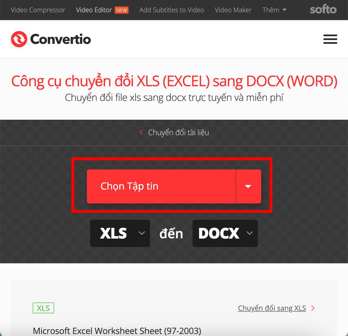 chuyển excel thanh lịch word