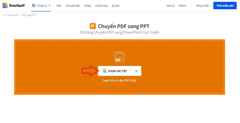 chuyển pdf sang ppt