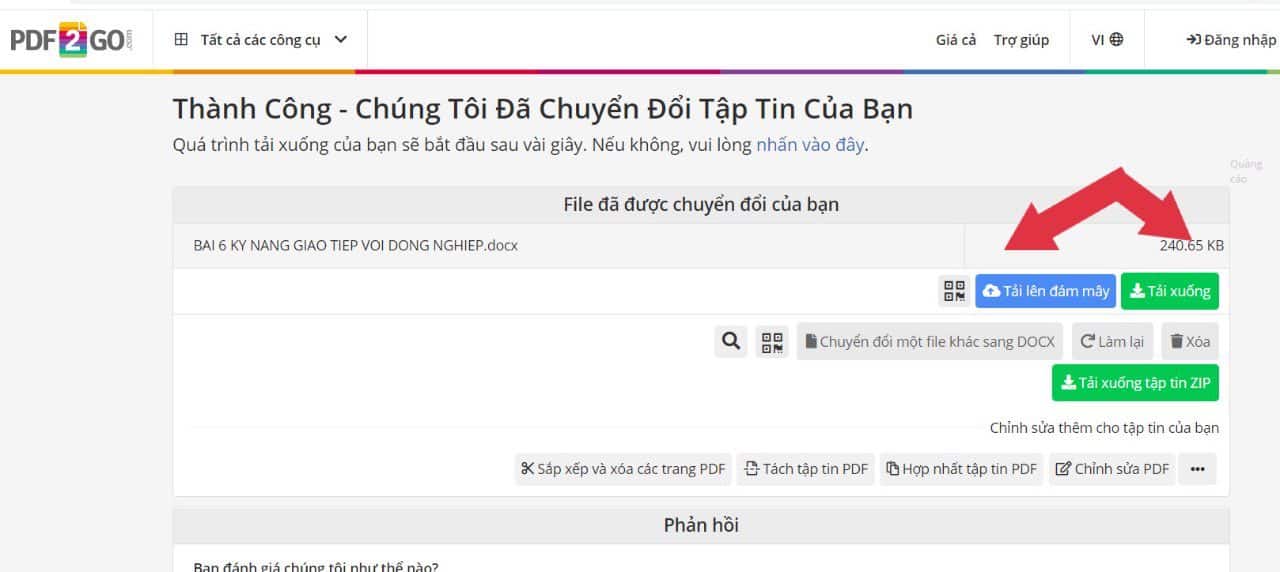 chuyển pdf sang word