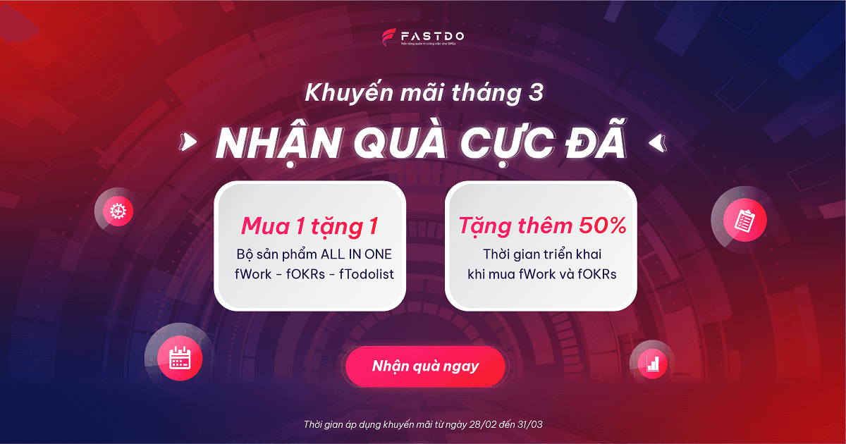 Fastdo triển khai khuyến mãi tháng 3