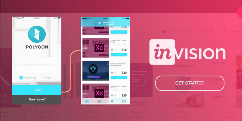 Invision là một công cụ thiết kế giao diện app và web miễn phí
