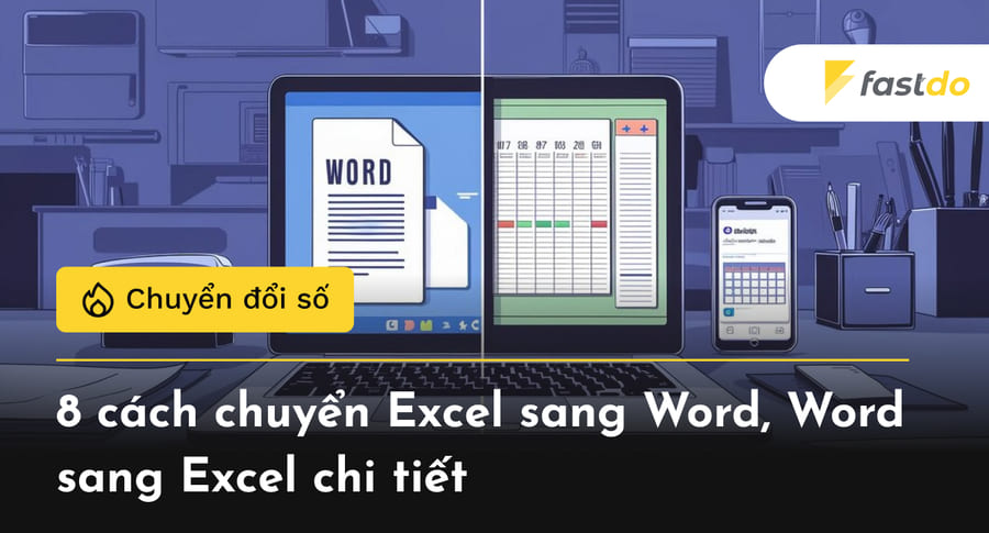 8 cách chuyển Excel sang Word,chi tiết