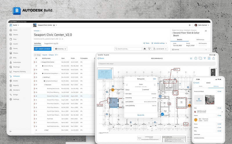 Phần mềm quản lý dự án xây dựng Autodesk Build (PlanGrid)