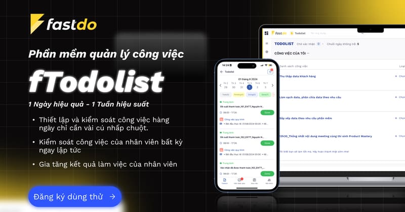 Phần mềm quản lý công việc fTodolist