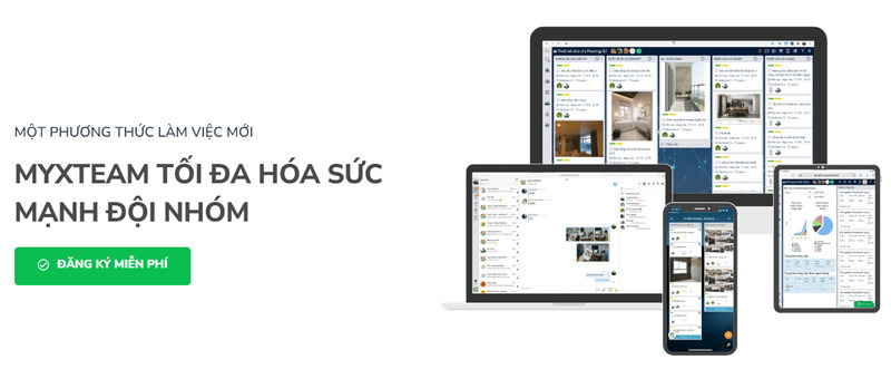 Phần mềm quản lý công việc nhóm myXteam