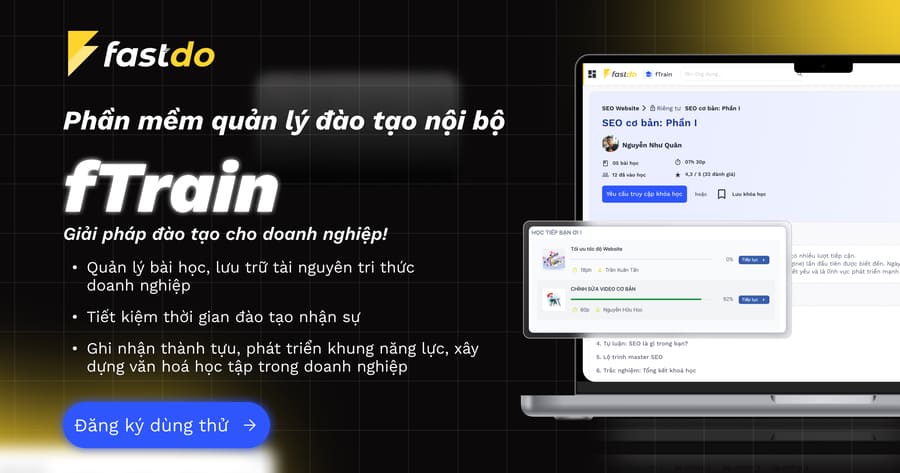 Phần mềm quản lý đào tạo nội bộ fTrain