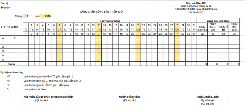 File bảng chấm công làm thêm giờ