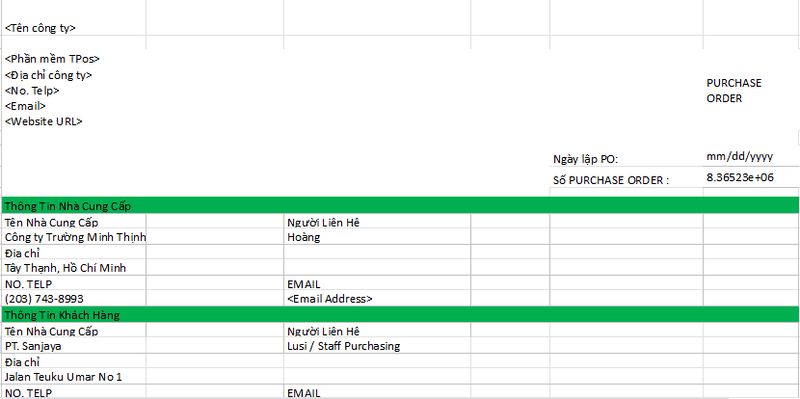 File excel quản lý đơn đặt hàng số 4