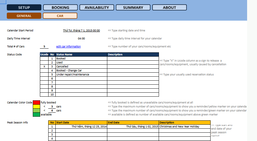 Mẫu file excel quản lý khách sạn bằng Excel theo giờ