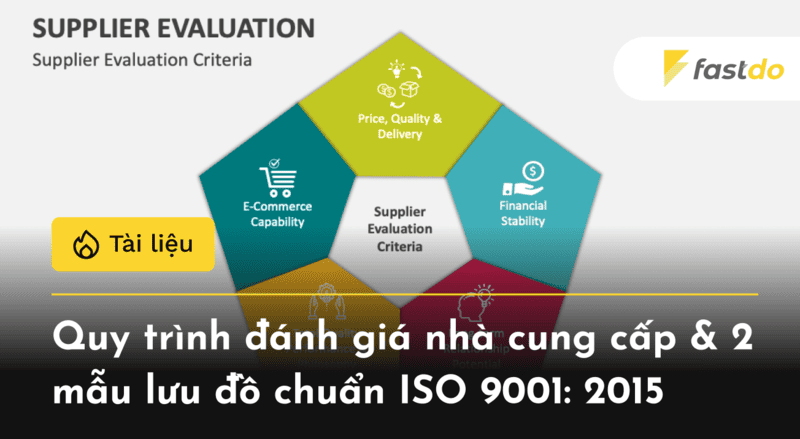 Quy trình đánh giá nhà cung cấp & 2 mẫu lưu đồ chuẩn ISO 9001: 2015