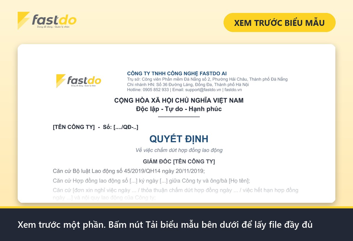 mẫu quyết định nghỉ việc: xem trước mẫu quyết định nghỉ việc Fastdo (tải file đầy đủ ở nút bên dưới)