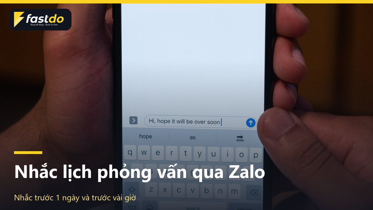 nhắc lịch phỏng vấn ứng viên qua Zalo