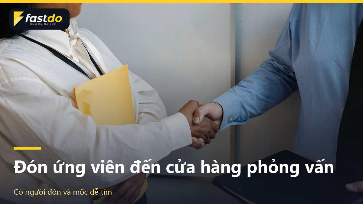 email mời phỏng vấn và đón ứng viên đến cửa hàng