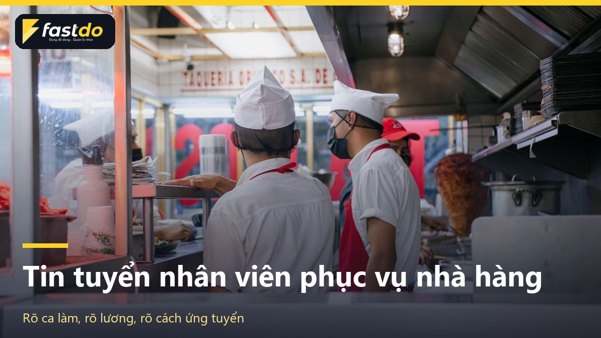 mẫu tin tuyển dụng nhân viên phục vụ nhà hàng