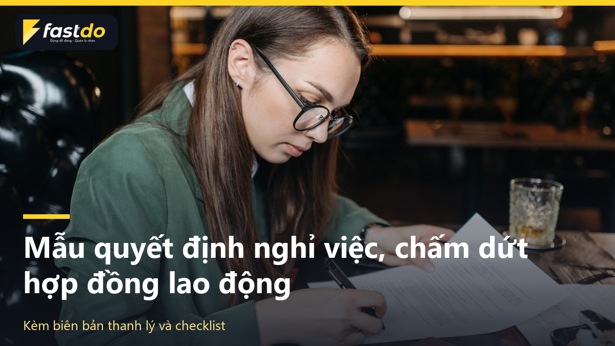mẫu quyết định nghỉ việc chấm dứt hợp đồng lao động
