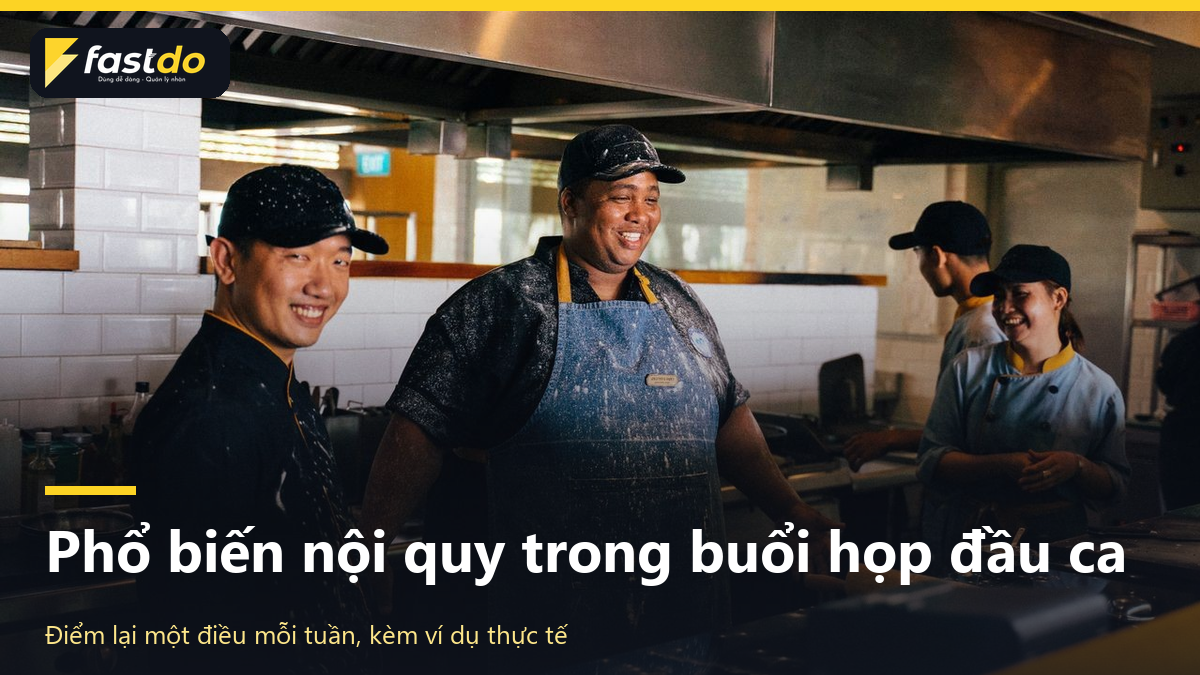 Phổ biến nội quy nhân viên phục vụ nhà hàng